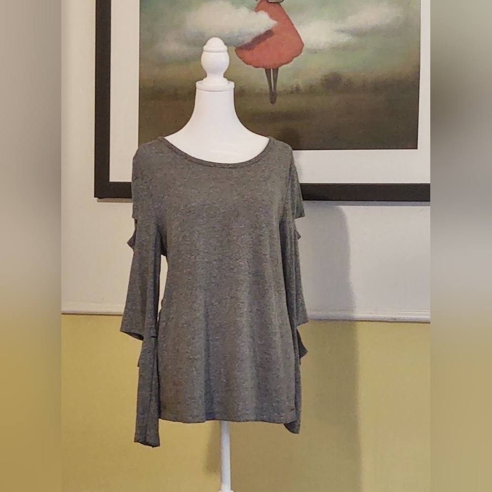 Philanthropy long cut out sleeve top